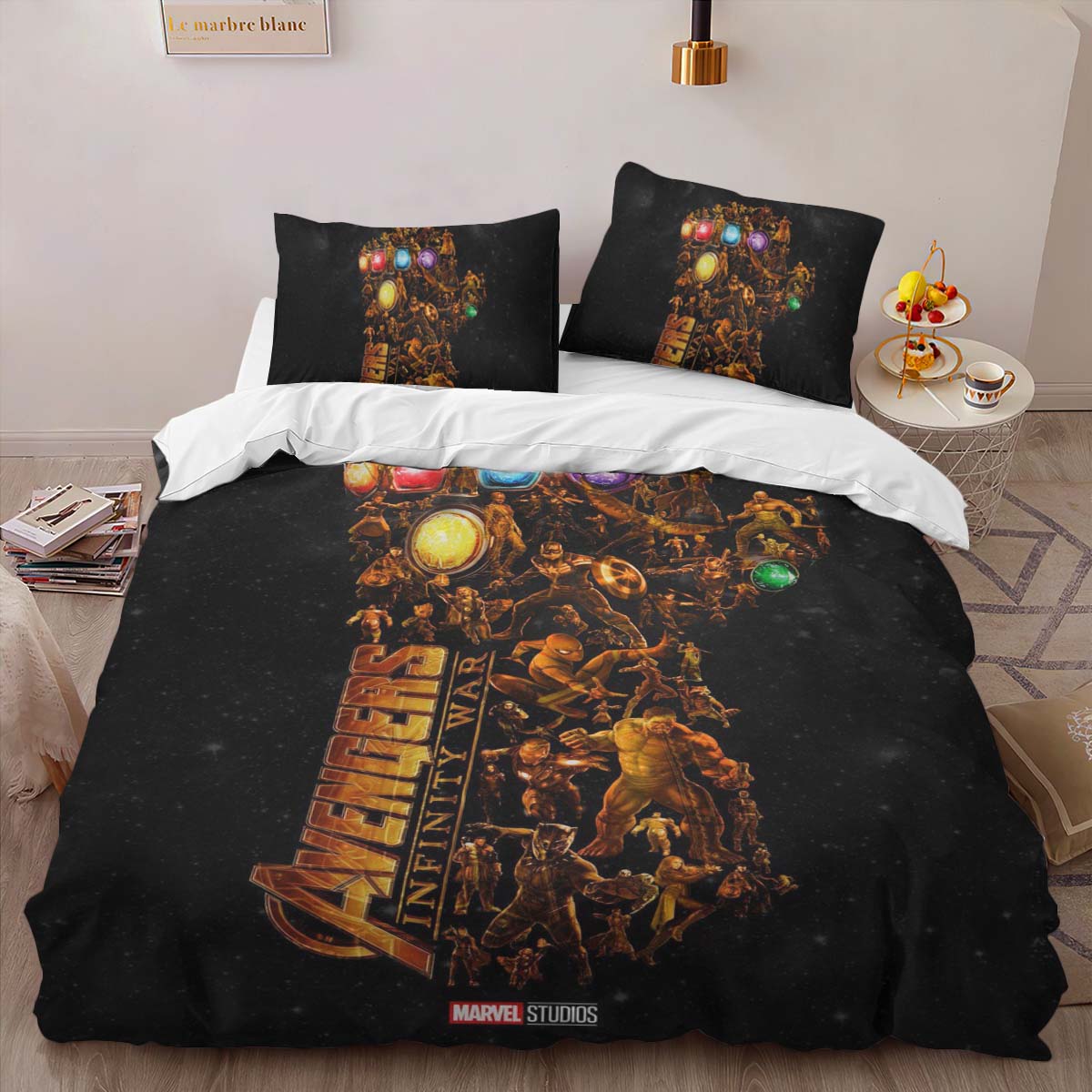 Housse De Couette Gant de Thanos Marvel Parure de lit Ensemble De Literie – Image 2