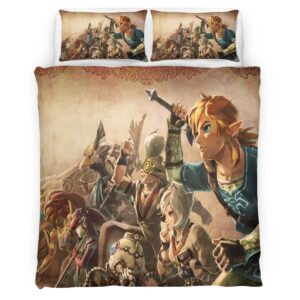 Housse De Couette The Legend of Zelda – Tous les Personnages 2 Parure de lit Ensemble De Literie