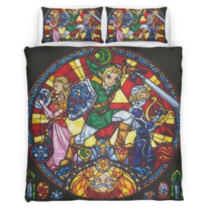 Housse De Couette The Legend of Zelda – Tous les Personnages 5 Parure de lit Ensemble De Literie