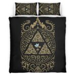 Housse De Couette The Legend of Zelda – Breath of the Wild Triforce Parure de lit Ensemble De Literie