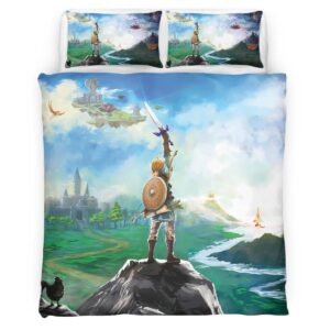 Housse De Couette The Legend of Zelda – Link sur la Colline Parure de lit Ensemble De Literie