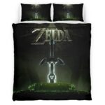Housse De Couette The Legend of Zelda – Épée de Légende Parure de lit Ensemble De Literie