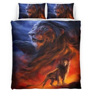 Housse De Couette Le Roi Lion 1003 Parure de lit Ensemble De Literie