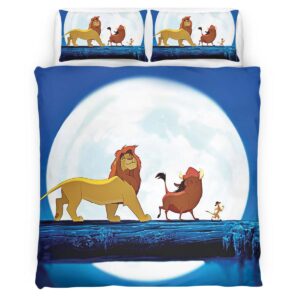 Housse De Couette Le Roi Lion Personnages 03 Parure de lit Ensemble De Literie