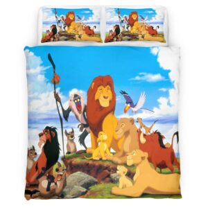 Housse De Couette Le Roi Lion Personnages 04 Parure de lit Ensemble De Literie