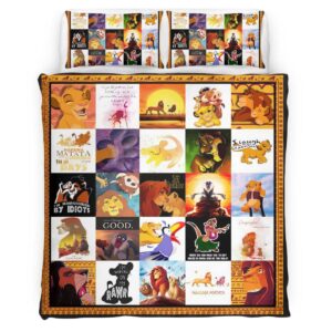 Housse De Couette Le Roi Lion Personnages 23 Parure de lit Ensemble De Literie