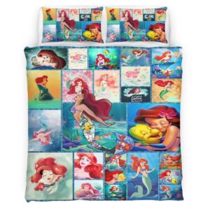 Housse De Couette La Petite Sirène Ariel 02 Parure de lit Ensemble De Literie
