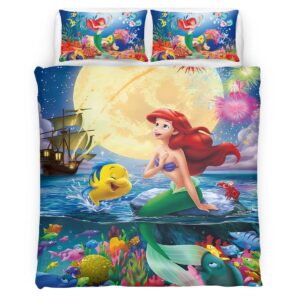 Housse De Couette La Petite Sirène Ariel 03 Parure de lit Ensemble De Literie