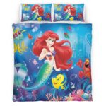 Housse De Couette La Petite Sirène Ariel 07 Parure de lit Ensemble De Literie