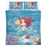Housse De Couette La Petite Sirène Ariel 10 Parure de lit Ensemble De Literie