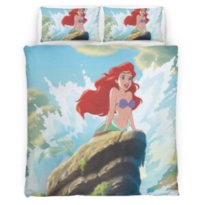 Housse De Couette La Petite Sirène Ariel 15 Parure de lit Ensemble De Literie
