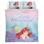Housse De Couette La Petite Sirène Ariel 17 Parure de lit Ensemble De Literie