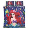 Housse De Couette La Petite Sirène Ariel 21 Parure de lit Ensemble De Literie