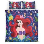 Housse De Couette La Petite Sirène Ariel 21 Parure de lit Ensemble De Literie