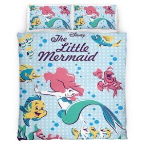 Housse De Couette La Petite Sirène Ariel 22 Parure de lit Ensemble De Literie