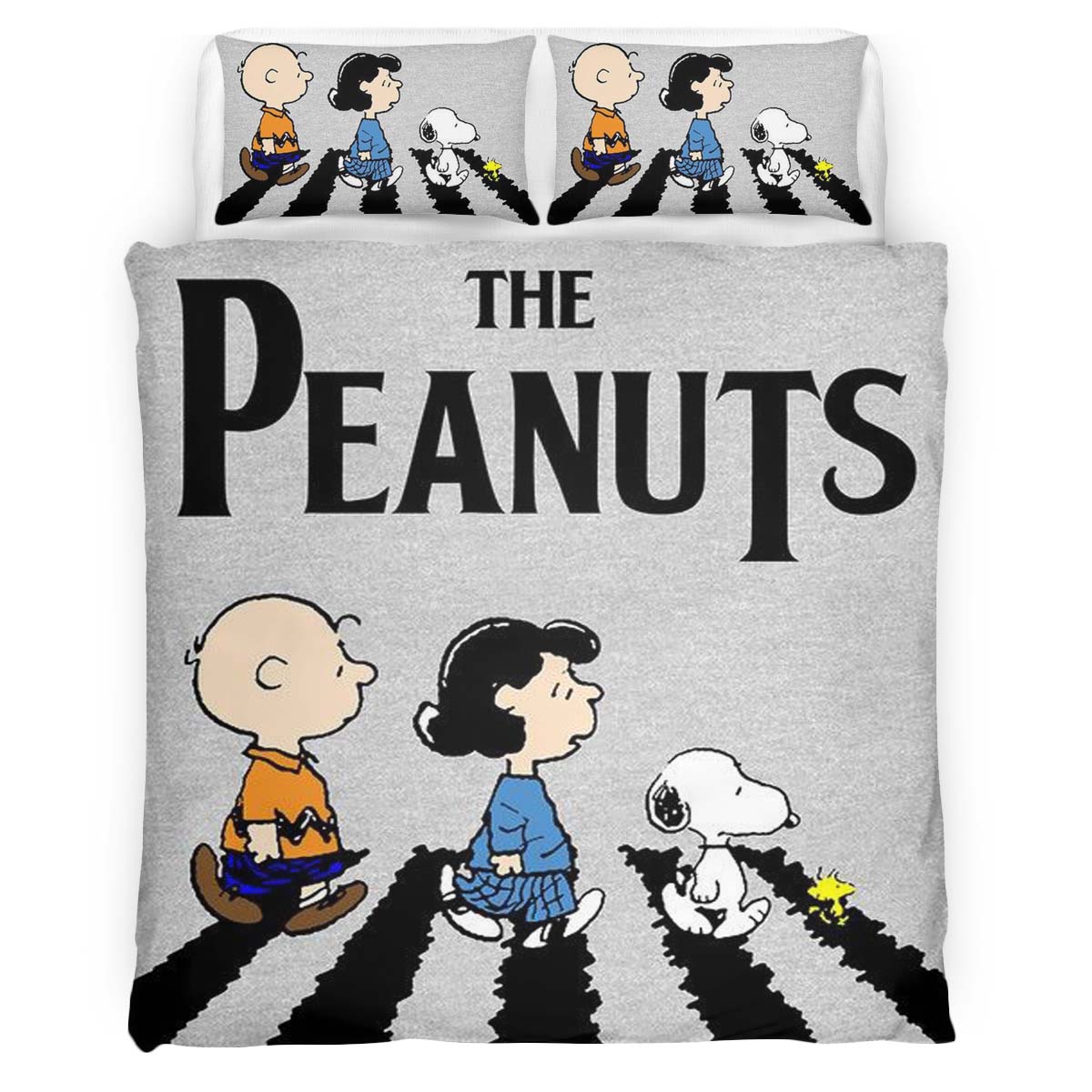 Housse De Couette Les Peanuts Personnages 4 Parure de lit Ensemble De Literie