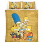 Housse De Couette Les Simpson Tous les personnages 09 Parure de lit Ensemble De Literie