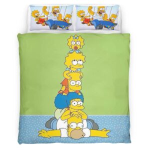Housse De Couette Les Simpson Tous les personnages 13 Parure de lit Ensemble De Literie