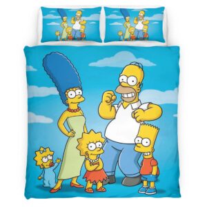 Housse De Couette Les Simpson Tous les personnages 14 Parure de lit Ensemble De Literie