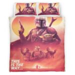 Housse De Couette « This Is the Way » The Mandalorian 2 Parure de lit Ensemble De Literie