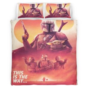 Housse De Couette « This Is the Way » The Mandalorian 2 Parure de lit Ensemble De Literie