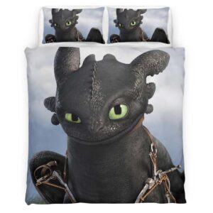 Housse De Couette Krokmou Dragons 03 Parure de lit Ensemble De Literie