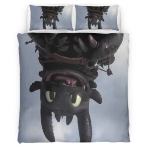 Housse De Couette Krokmou Dragons 06 Parure de lit Ensemble De Literie