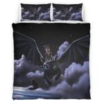 Housse De Couette Krokmou et Harold Dragons 03 Parure de lit Ensemble De Literie