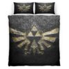 Housse De Couette Triforce The Legend of Zelda Pierre Parure de lit Ensemble De Literie