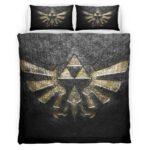 Housse De Couette Triforce The Legend of Zelda Pierre Parure de lit Ensemble De Literie