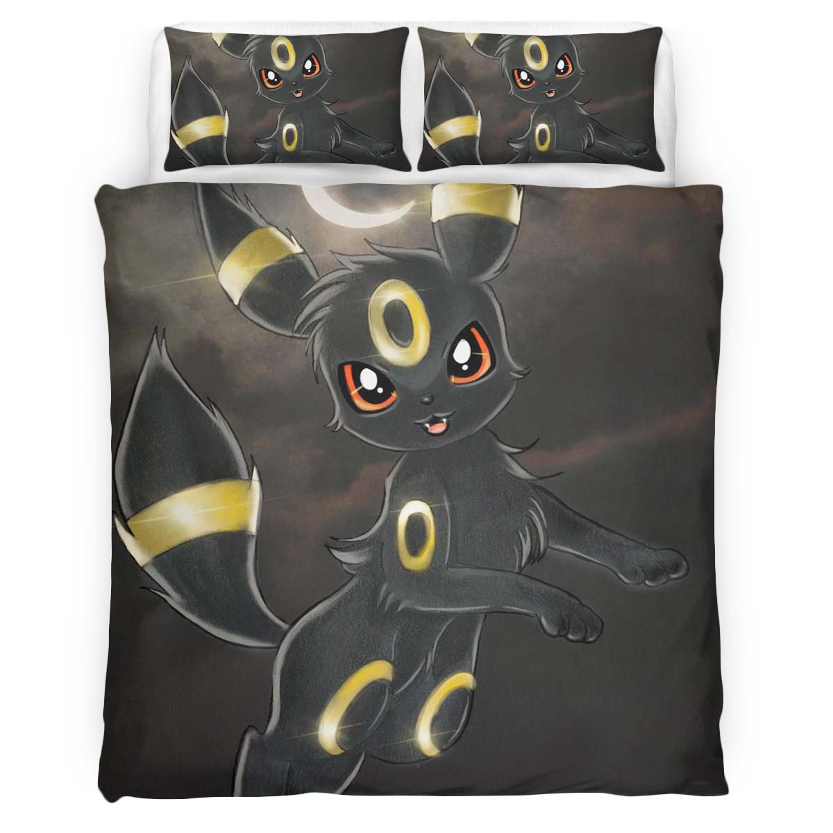 Housse De Couette Umbreon Pokémon 16 Parure de lit Ensemble De Literie