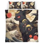 Housse De Couette Umbreon Pokémon 17 Parure de lit Ensemble De Literie