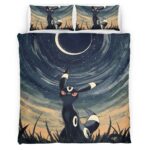 Housse De Couette Umbreon Pokémon 19 Parure de lit Ensemble De Literie