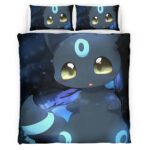 Housse De Couette Umbreon Pokémon 4 Parure de lit Ensemble De Literie