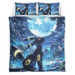 Housse De Couette Umbreon Pokémon 6 Parure de lit Ensemble De Literie