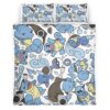 Housse De Couette Pokémon Type Eau 2 Parure de lit Ensemble De Literie