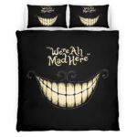 Housse De Couette Nous sommes tous fous ici Alice au pays des merveilles Parure de lit Ensemble De Literie
