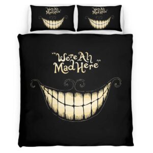 Housse De Couette Nous sommes tous fous ici Alice au pays des merveilles Parure de lit Ensemble De Literie