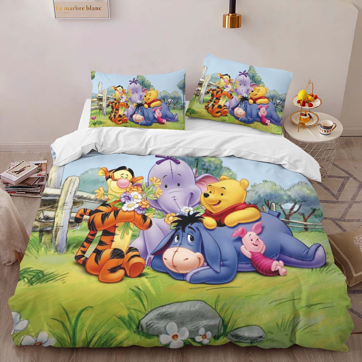 Housse De Couette Winnie l’Ourson 02 Parure de lit Ensemble De Literie – Image 2