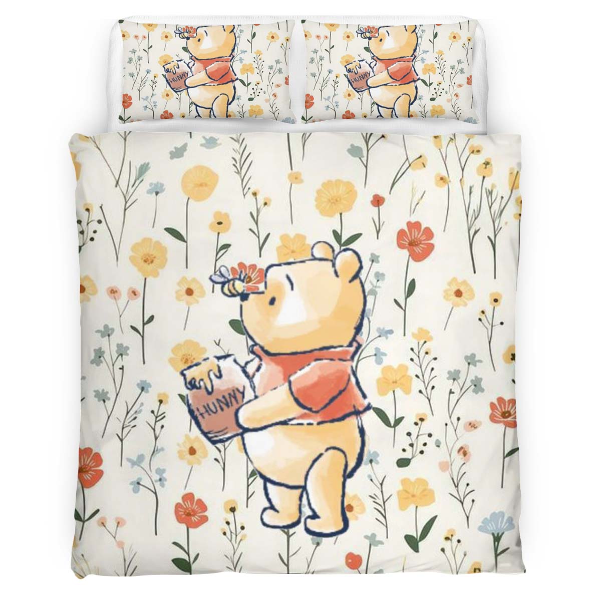 Housse De Couette Winnie l’Ourson 09 Parure de lit Ensemble De Literie