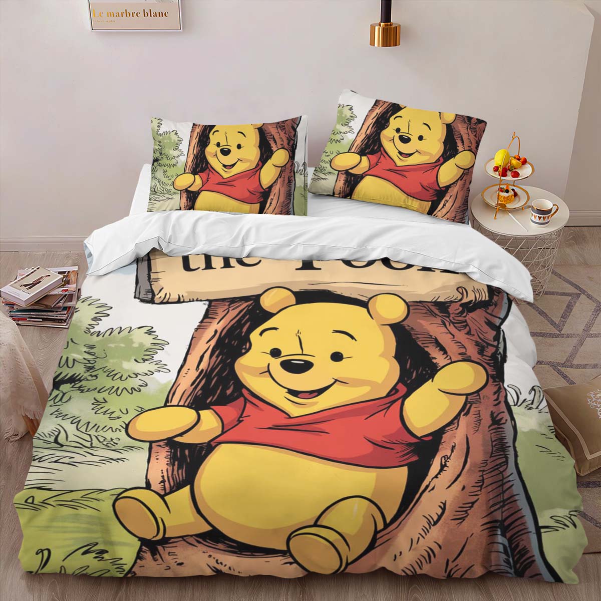 Housse De Couette Winnie l’Ourson 12 Parure de lit Ensemble De Literie – Image 2