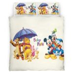 Housse De Couette Winnie l’Ourson et Personnages Disney Parure de lit Ensemble De Literie