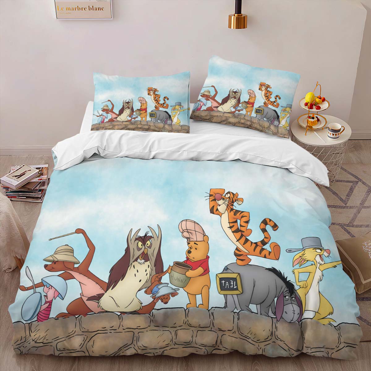 Housse De Couette Winnie l’Ourson et ses Amis 11 Parure de lit Ensemble De Literie – Image 2