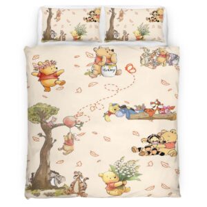 Housse De Couette Winnie l’Ourson et ses Amis 13 Parure de lit Ensemble De Literie