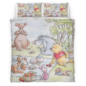 Housse De Couette Winnie l’Ourson et ses Amis 14 Parure de lit Ensemble De Literie