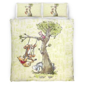 Housse De Couette Winnie l’Ourson et ses Amis 2 Parure de lit Ensemble De Literie