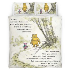 Housse De Couette Winnie l’Ourson et Porcinet 4 Parure de lit Ensemble De Literie