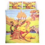 Housse De Couette Winnie l’Ourson et Tigrou Parure de lit Ensemble De Literie
