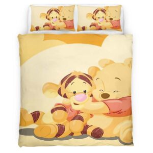 Housse De Couette Winnie l’Ourson et Tigrou 2 Parure de lit Ensemble De Literie