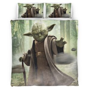 Housse De Couette Yoda Grogu Star Wars 2 Parure de lit Ensemble De Literie
